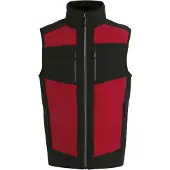 Regatta Heren E-Volve Colour Block Softshell Bodywarmer (Klassiek rood/zwart)