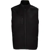 Sols Heren Falcon Softshell Bodywarmer met rits (Zwart)