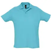 Sol SOLS - "Summer II" polohemd voor heren, model LT1924 (maat M), kleur: atolblauw