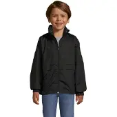 Sols Windjack voor kinderen (Zwart)