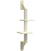 Syfax Kattenmeubel wandgemonteerd met krabpaal 108 cm crèmekleurig