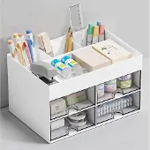 OEM Premium bureaustoel met 4 lades - Ruimtebesparend en multifunctioneel - Wit