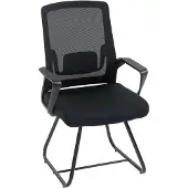 HOMCOM Gaststoel-Mesh stof-57L x 56B x 97H cm-Zwart