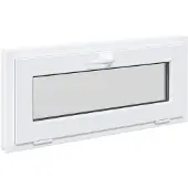 vidaXL Kleur binnenkant kelderraam Wit RISOR 90 x 40 cm