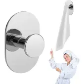Laveo Miri Serie - Handdoekhouder - Chroom - Zelfklevend - Wandmontage