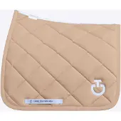 Cavalleria Toscana Diamond Quilted Jersey Zadeldek Full Taupe