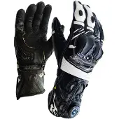 MUGENRACE Cowy Zwart Witte Handschoenen Maat S