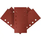 GRUPA TOPEX - Schuurpapier met Klittenband - 115 x 230 mm - K240 - 5 stuks