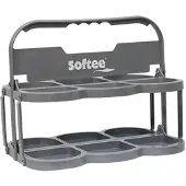 Softee Opvouwbare Flessenhouder Deluxe Voor 6 Flessen Gris