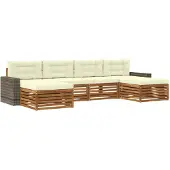 vidaXL Buiten bank set 6 st Massief Acacia Hout
