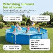 Intex Framezwembad, rond - 366x76 cm - 6-delig, model S20432