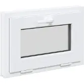 vidaXL Kelderraam RISOR 60 x 40 cm PVC en Glas Wit