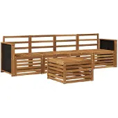 vidaXL Buiten bank set 5 st Naturel Massief Acacia Hout