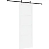 vidaXL Schuifdeur ORKDAL Wit 83 x 232 cm Massief grenenhout