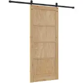 vidaXL Schuifdeur ORKDAL Naturel en Zwart 86 x 198,5 cm