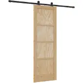vidaXL Schuifdeur ORKDAL 73,5 x 211 cm Massief grenenhout Naturel