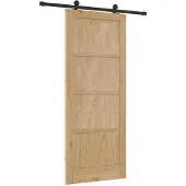 vidaXL Schuifdeur ORKDAL 86 x 211 cm Massief grenenhout Naturel