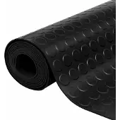 vidaXL Vloermat Zwart 1,5 x 4 m Rubber