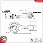 ESEN SKV 75SKV346 Motorsteunlager