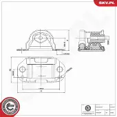 ESEN SKV 75SKV405 Motorsteunlager