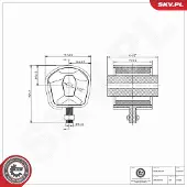 ESEN SKV 75SKV392 Motorsteunlager