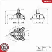 ESEN SKV 75SKV355 Motorsteunlager