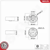 ESEN SKV 75SKV425 Motorsteunlager