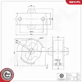 ESEN SKV 75SKV365 Motorsteunlager