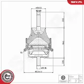 ESEN SKV 75SKV407 Motorsteunlager