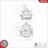 ESEN SKV 75SKV179 Motorsteunlager