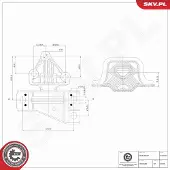 ESEN SKV 75SKV343 Motorsteunlager
