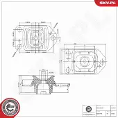 ESEN SKV 75SKV415 Motorsteunlager
