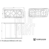Blue Print ADBP220230 Luchtfilter