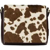 JOST Bags Leren schoudertas Furry Cow Shoulder Bag Brown veelkleurig