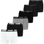 Puma Boxershorts 'Everyday' lichtgrijs / zwart / wit