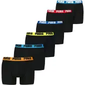 Puma Boxershorts 'Everyday' hemelsblauw / geel / oranje / zwart
