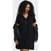 ONLY Carmakoma Cargloa Korte Jurk Dames Zwart Xl-54