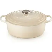 Le Creuset signature ovale braadpan - 31 cm, meringue