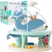 Classic World Klassiek houten educatief doolhof met verweven zeeleven, 18m+ - UNI