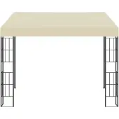 Syfax Wandprieel 3x3 m stof crèmekleurig