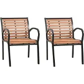 vidaXL Tuinstoelen 2 st hout