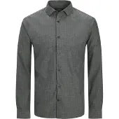 Jack & Jones Overhemd 'JPRBLAParker' lichtgrijs / zwart