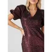 Freebird Dames Jurken Deanna - Bordeaux - Maat XL