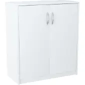 Matkam - Dressoir - 2 Deuren - Wit - Satijnen Grepen