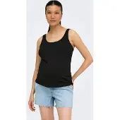 ONLY Maternity Top 'OLMBloom' zwart / wit