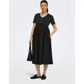 ONLY Maternity Jurk 'OLMBlomst' zwart