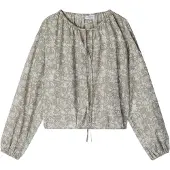 Marc O'Polo Blouse camel / smaragd / wit