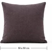 Yoi Decoratief kussen 50x50 cm dark grey