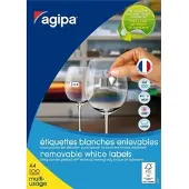 Agipa Universele etiketten, 210 x 297 mm, wit, rechthoekig