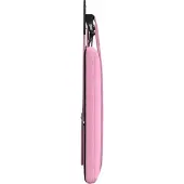 vidaXL Hangend hoofdbord Met LED-verlichting Roze Stof